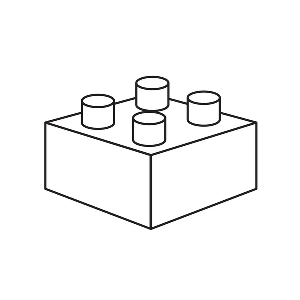 Icono de cubo de Lego, gran diseño para cualquier propósito. Icono de piezas de rompecabezas. Ilustración vectorial. imagen de stock. — Vector de stock