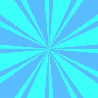 Klasik mavi ışınlı arka plan. Soyut daire ışık efekti arka planı. Çizgi film tarzı. Vektör çizimi. depolama resmi. 