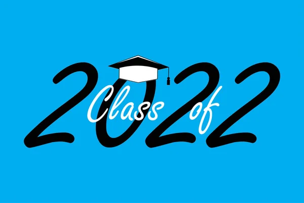 Ікона з випуском синьої школи 2022. Студентський клас 2022. Піктограма сертифіката. Векторні ілюстрації. стокове зображення . — стоковий вектор