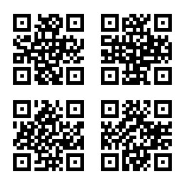 Soyut biçimdeki Qr kodu. Akıllı telefon taraması. QR kod tarama simgesi. Vektör çizimi. depolama resmi. 