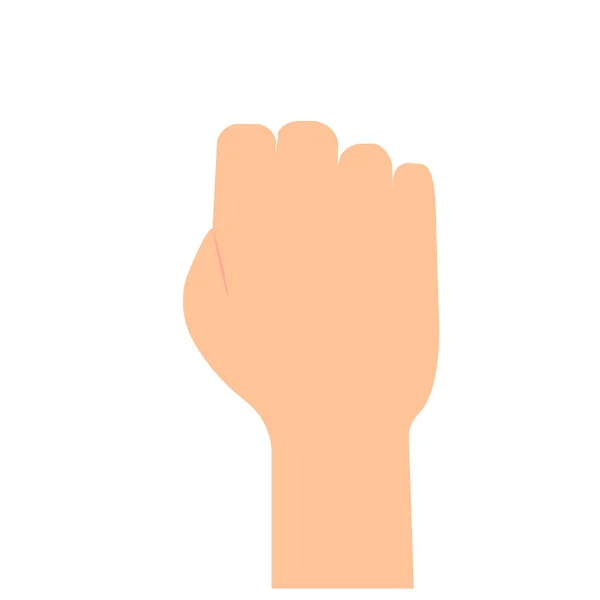 Hand fist up icon. Logo design. Vector illustration. stock image. — Vector de stock