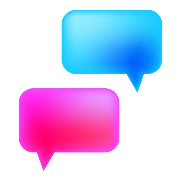 Gomb színes üzenet ikonok. Párbeszéd, csevegőbeszéd buborék. Tervező elem. Vektor illusztráció. készletkép. — Stock Vector