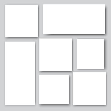 Beyaz çarşaflı kağıt kesiği ikonu. 3 boyutlu illüstrasyon. Ürün sunumu vektör modeli. Vektör çizimi. depolama resmi.