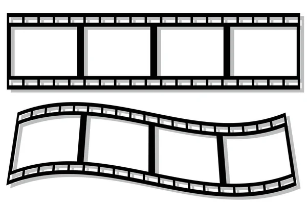 Film, movie. Old design. Retro image with film. Vector illustration. stock image. — стоковый вектор