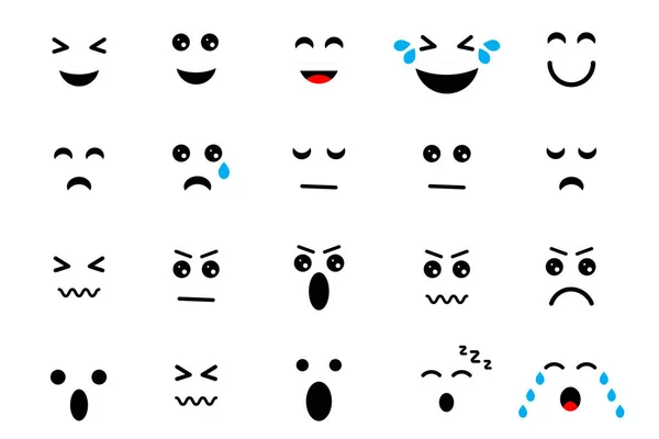 Trendy emotions creator. Kids graphic. Smiley face. Vector illustration. stock image. — Wektor stockowy