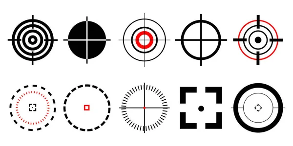 Zielsymbol Verschiedene Ziele Militärische Textur Vektorillustration Archivbild Eps — Stockvektor