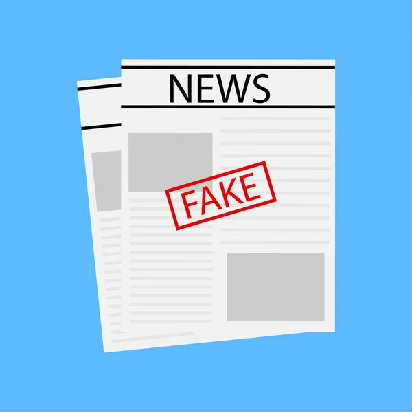 Newspaper World News Fake Business Icon Vector Illustration Stock Image – Stock-vektor