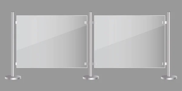 Glass Fencing Vector Illustration Stock Image Eps — Stockový vektor