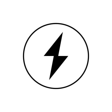 lightning battery charge sign. Vector illustration. Stock image. EPS 10.