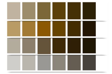 brown palette. Gradient color. Vector illustration. stock image. EPS 10.