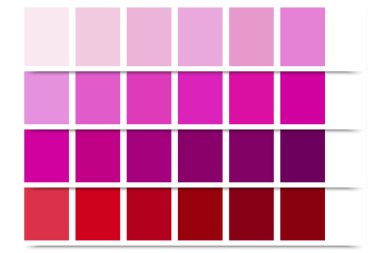 raspberry palette. Trendy style. Pastel colors. Vector illustration. Stock image. EPS 10.
