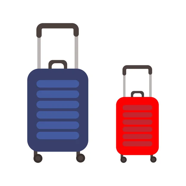 Red Blue Suitcases Tourism Concept Travel Concept Vector Illustration Stock — Image vectorielle