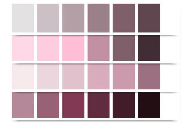 Pink Palette Color Palette Concept Flyer Design Vector Illustration Stock —  Vetores de Stock