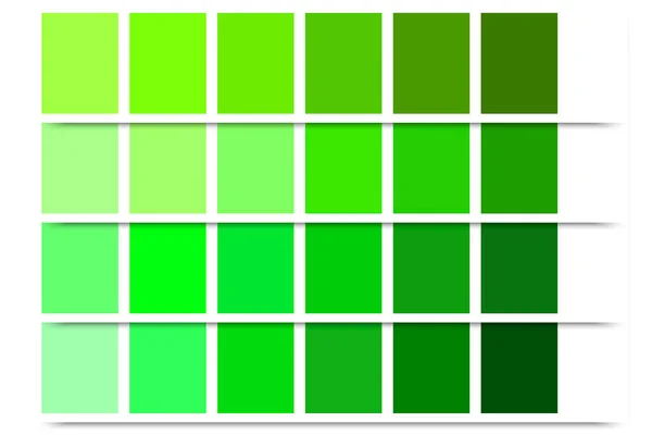 Green Palette Colorful Bright Neon Template Vector Illustration Stock Image — Archivo Imágenes Vectoriales