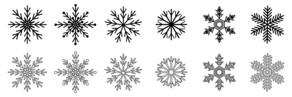 Schneeflockensymbol Geometrische Kunst Vektorillustration Aktienbild Eps — Stockvektor