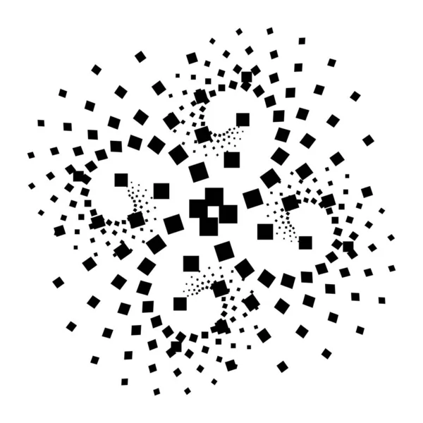 Geometrik Nokta Şekli Basit Bir Grafik Süsü Vektör Çizimi Stok — Stok Vektör