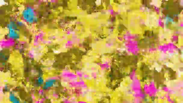 Abstrakcyjne Ruchy Malarstwa Cyfrowego Żółte Tło — Wideo stockowe