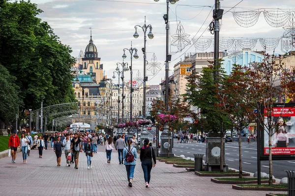 Kiev Ucrânia Julho 2019 Pessoas Nas Ruas Kiev Kiev Capital — Fotografia de Stock