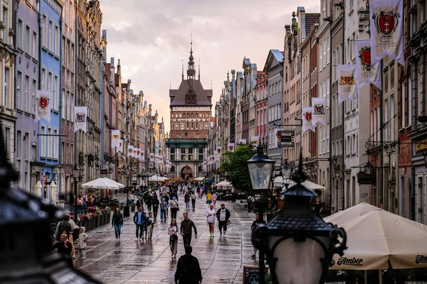 Gdansk Poland June 2022 Large Old Port City Gdansk Baltic — Stock Photo, Image