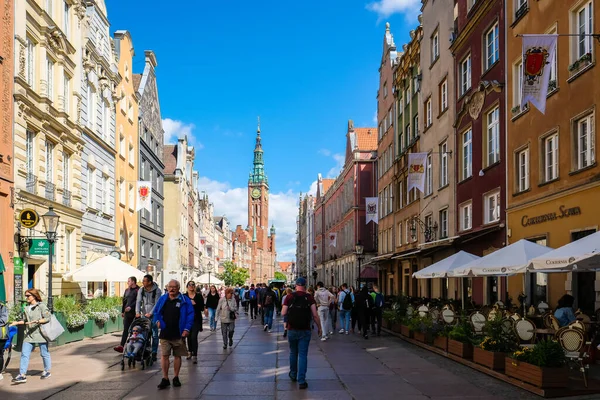 Gdańsk Polska Czerwca 2022 Stare Duże Miasto Portowe Gdańsk Nad — Zdjęcie stockowe