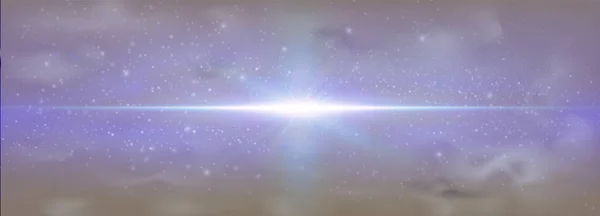爆発銀河の背景宇宙の光ベクトル図 — ストックベクタ