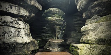 Amazing rock formunda Polonya Milli Parkı