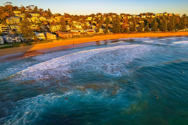 Paisaje Marino Amanecer Avoca Beach Costa Central Nsw Australia — Foto de Stock
