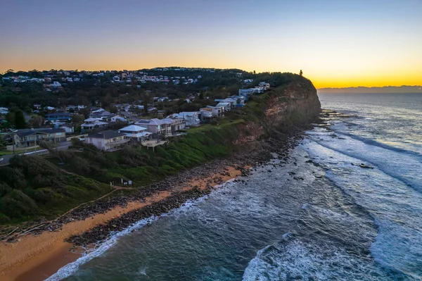 Paisaje Marino Amanecer Con Cielos Despejados Olas Copacabana Costa Central — Foto de Stock