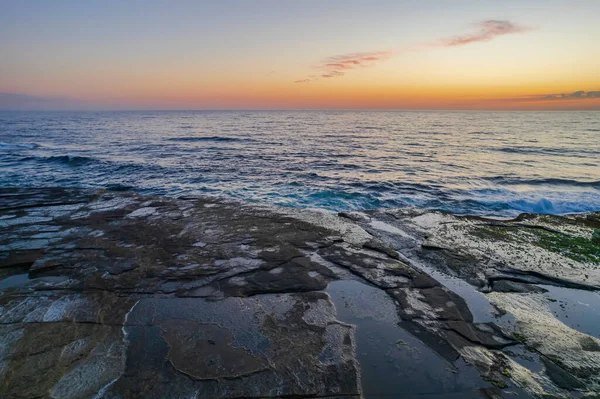 Vista Del Amanecer Desde Skillion Terrigal Costa Central Nsw Australia — Foto de Stock