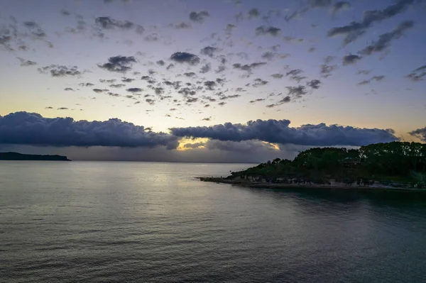 Восход Солнца Берегу Моря Облаками Перл Бич Центральном Побережье Nsw — стоковое фото