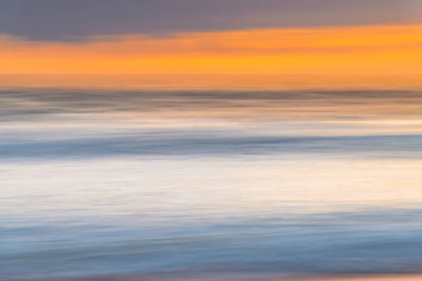 Puha Panning Sunrise Seascape Méretű Hullámok Macmasters Beach Központi Parton — Stock Fotó