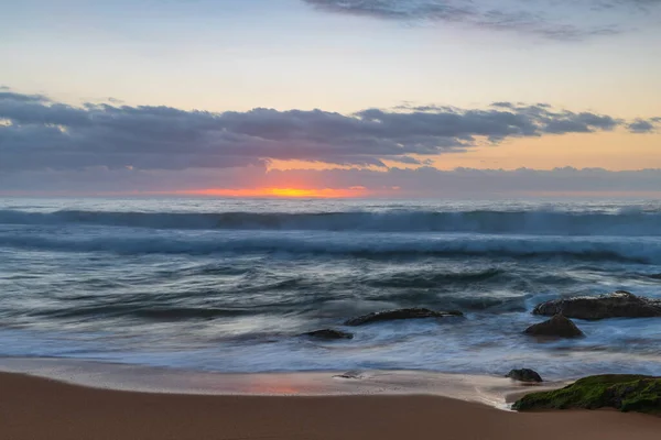 Sunrise Seascape Clouds Killcare Beach Central Coast Nsw Australia — Stock Photo, Image