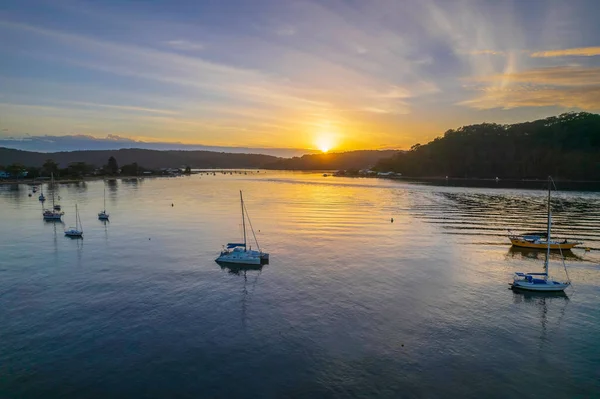 Sunrise Channel Ettalong Beach Central Coast Nsw Australia — Stock Photo, Image