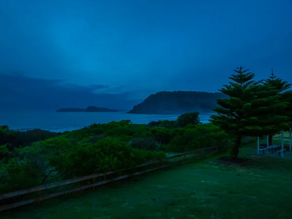 Bedeckter Sonnenaufgang Meer Umina Beach Der Zentralküste Nsw Australien — Stockfoto