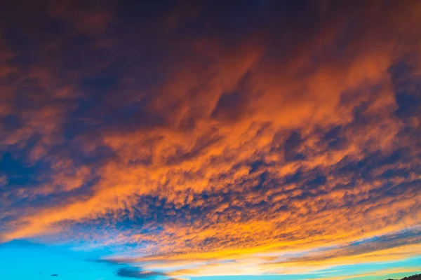 Wschód Słońca Chmurami Wypełnionymi Niebem Woy Woy Środkowym Wybrzeżu Nsw — Zdjęcie stockowe