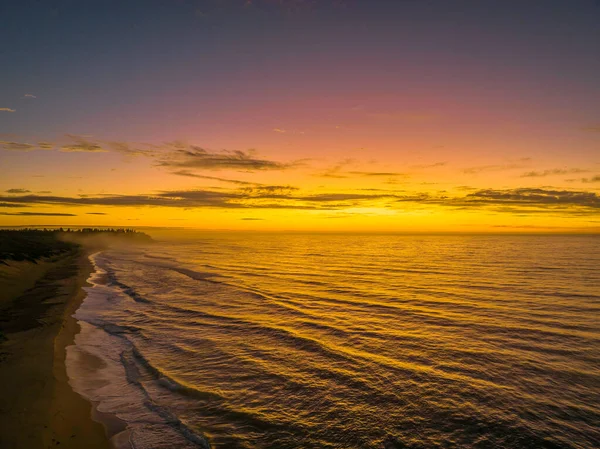 Sunrise Seascape Clouds Shelly Beach Central Coast Nsw Australia — Foto de Stock