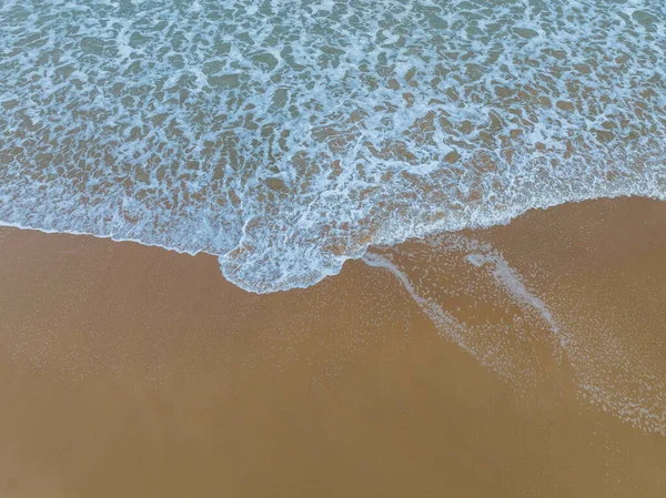 Puesta Sol Mirando Hacia Mar Arena Umina Beach Costa Central — Foto de Stock