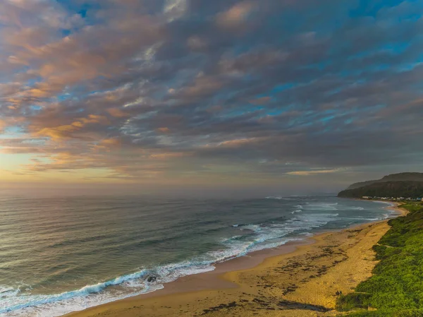 Sunrise Seascape Clouds Shelly Beach Central Coast Nsw Australia — Stok fotoğraf
