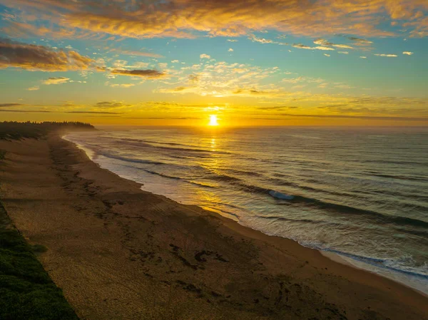 Sunrise Seascape Clouds Shelly Beach Central Coast Nsw Australia — Stockfoto