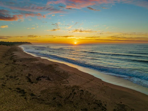 Sunrise Seascape Clouds Shelly Beach Central Coast Nsw Austrália — Fotografia de Stock