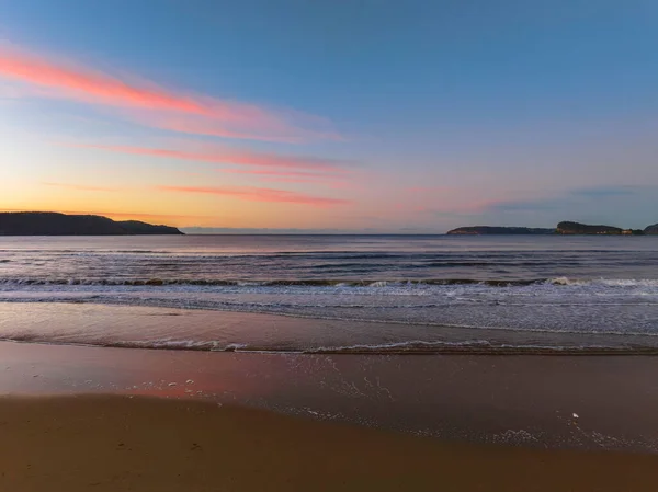 Wintersonnenaufgang Ocean Beach Umina Beach Der Zentralküste Nsw Australien — Stockfoto