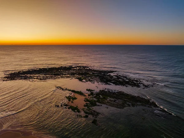 Zonsopgang Aan Het Strand Heldere Lucht Bij Toowoon Bay Aan — Stockfoto