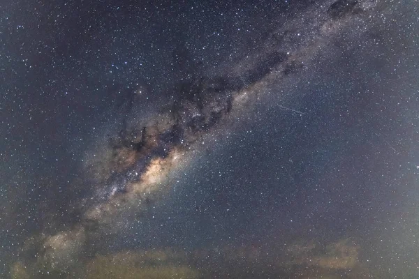 Milky Way Stars Night Sky Killcare Beach Central Coast Australia — Fotografie, imagine de stoc