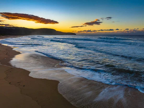 Sunrise Θαλασσογραφία Σύννεφα Στο Killcare Beach Στην Κεντρική Ακτή Nsw — Φωτογραφία Αρχείου