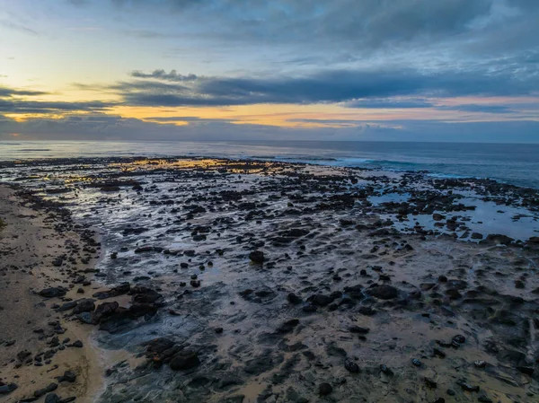 Sunrise Aerial Seascape Broulee Beach South Coast Nsw Austrália — Fotografia de Stock
