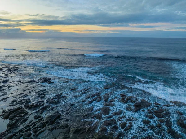 Sunrise Εναέρια Θαλασσογραφία Στην Παραλία Broulee Στη Νότια Ακτή Της — Φωτογραφία Αρχείου