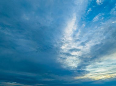 Sunrise cloudscape in soft pastel colours with high cloud Avoca Beach on the Central Coast, NSW, Australia.