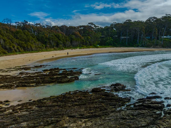 Daytime Aerial Seascape Lilli Pilli Beach South Coast Nsw Australia — Stock Photo, Image