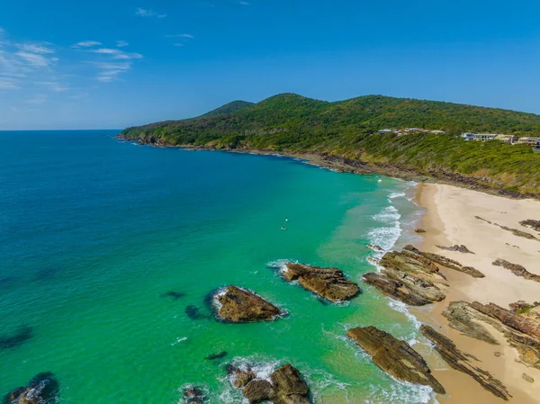 Dagtid Kustlandskap Vid Burgess Beach Barrington Coast Vid Forster Tuncurry — Stockfoto