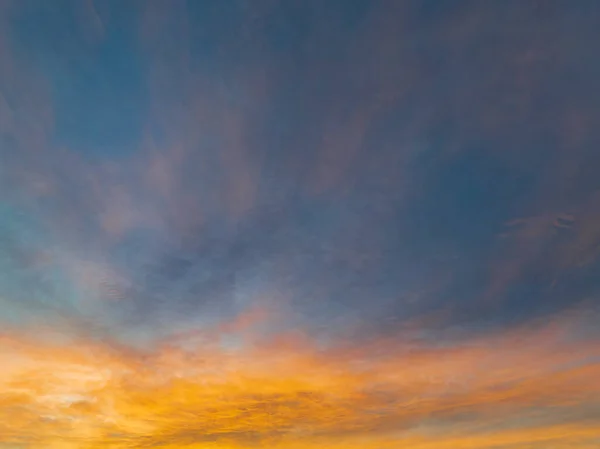 Obloha Východ Slunce Vysokým Mrakem — Stock fotografie